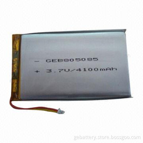 Lithium Polymer Battery with 3.7V Nominal Voltage